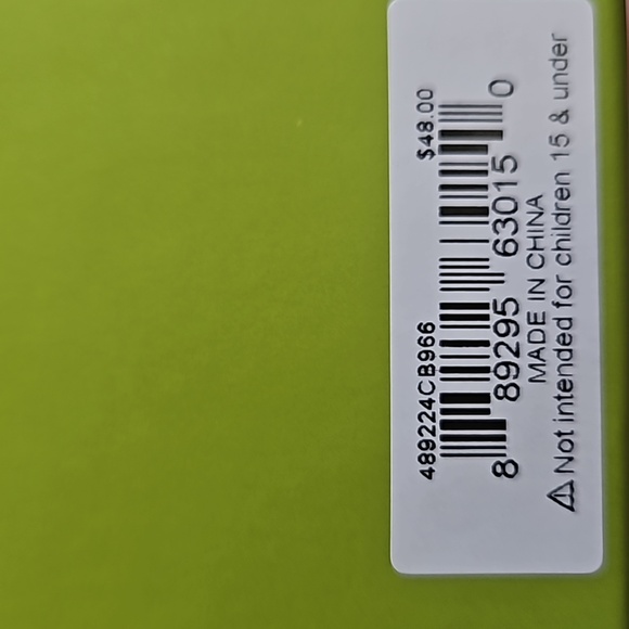 Betsey Johnson Light Pink Glass Drop Earrings w/Pink & Green Flowers w/Gift Box - Picture 4 of 4